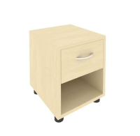 Тумба прикроватная с нишей и ящиком, Light