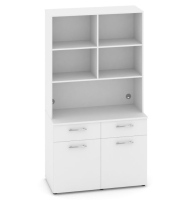 Шкаф мини-кухня, Вариант №8, 1200х600/420х2175 мм