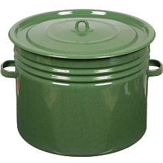 Бак эмалированный 40 л с крышкой