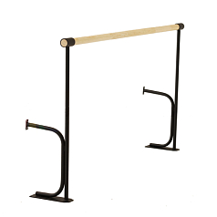 Хореографический станок однорядный напольно-пристенный