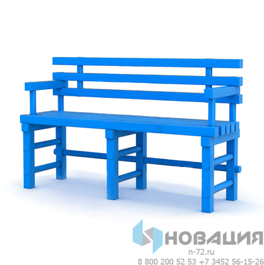 Скамья со спинкой, ПВХ