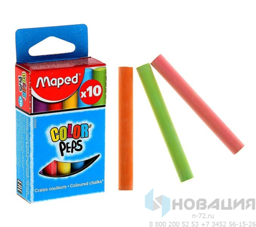 Мелки для творчества (цветные), 10 шт.