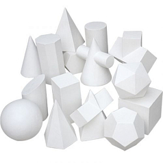 Комплект гипсовых моделей геометрических тел