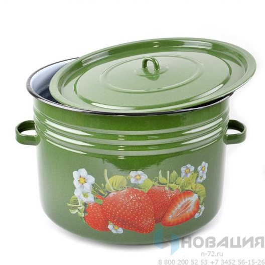 Бак эмалированный 32 л с крышкой