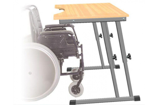 Стол (парта) для инвалидов-колясочников, регулируемый СИ-1
