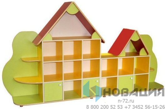 Стенка для игрушек Терем-3, 2600х380х1500 мм