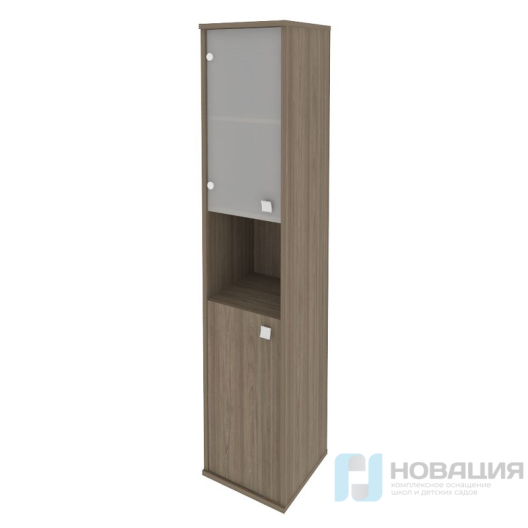 Шкаф для документов комбинированный узкий Style, 412х410х1980 мм