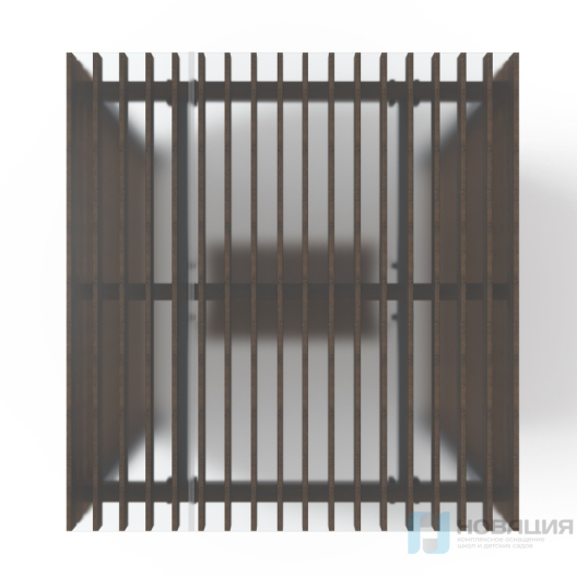 Беседка с качелями (крыша-поликарбонат)