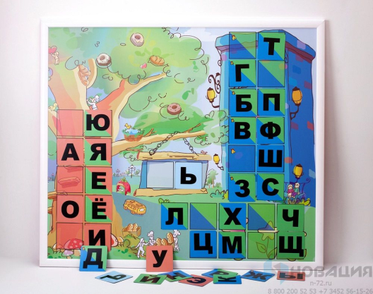Магнитная доска Город букв