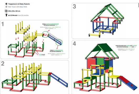 Детский игровой комплекс-конструктор Ultimate (712 деталей)