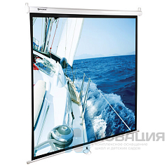 Экран проекционный настенный (200х200 см), матовый, 1:1, BRAUBERG "WALL", 236727