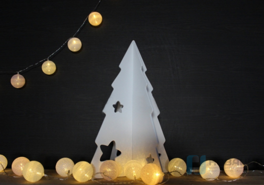 Театральная декорация Елочка треугольная (белая серия)