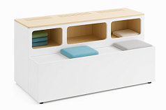 Тумба-скамья на 3 места