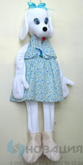 Ростовая кукла Собачка белая