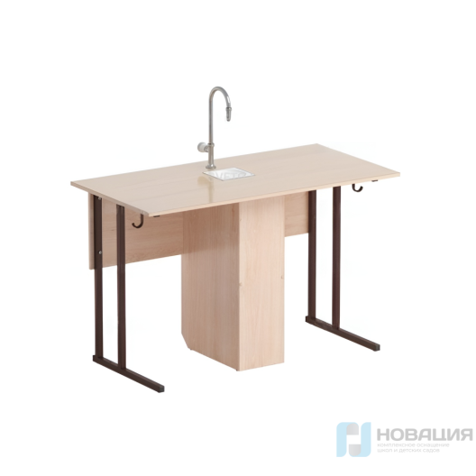 Стол лабораторный с сантехникой, 1200х600х760 мм