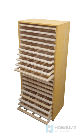 Стеллаж для сушки рисунков, 650х400х1580 мм