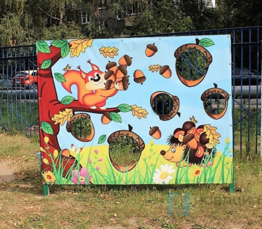 Баннер для метания Белочка, 1500х2000 мм