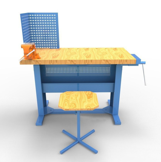 Верстак комбинированный ВК-1рс, 1000х500х650 (900) мм