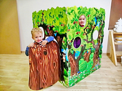 Театральная декорация двухсторонняя Лес