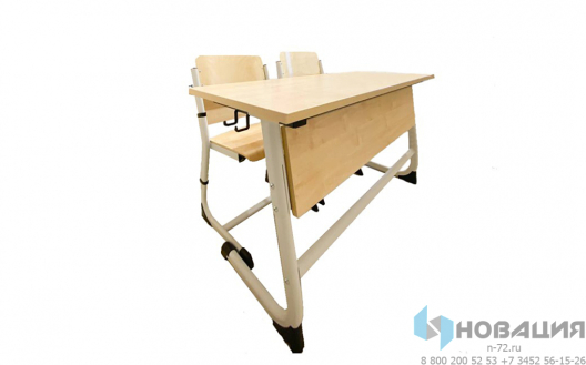 Комплект ученической мебели двухместный Оптима, регулируемый