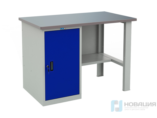 Верстак слесарный однотумбовый, 1200х750х866 мм