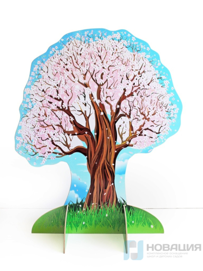 Театральная декорация двухсторонняя Яблоня (зима, весна)