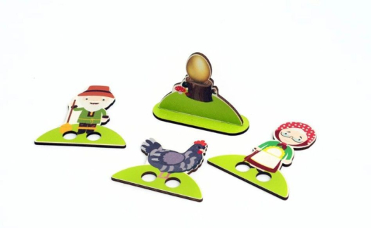 Набор плоскостных фигурок на подставках Сказочные персонажи