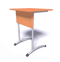 Стол ученический одноместный регулируемый по высоте, р.г. 3-5, 5-7