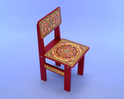 Стул детский Пучужская роспись
