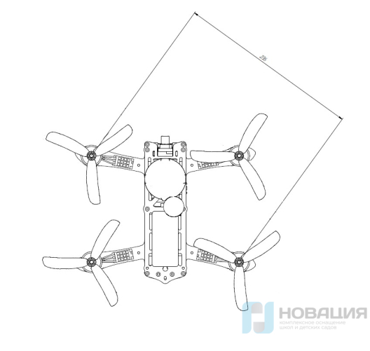 Комплект конструктор гоночного квадрокоптера ALFA SPORT