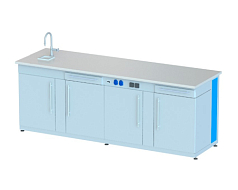 Стол лабораторный демонстрационный с тумбами, 2400х750х900