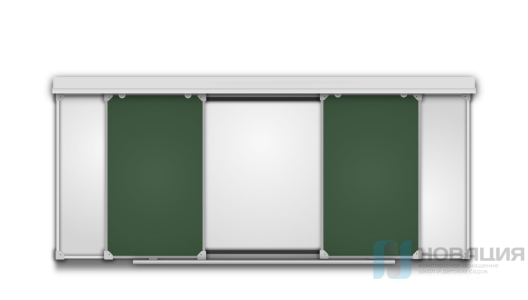 Рельсовая система маркерно-меловая для интерактивных панелей