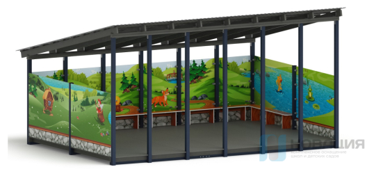 Теневой навес (веранда) В гостях у сказки