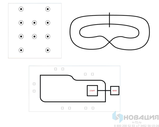 Комплект полей для соревнований Hello, Robot!