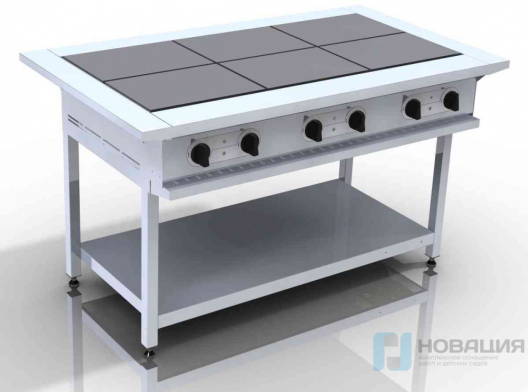 Плита электрическая (6-конфорочная без жар. шкафа)