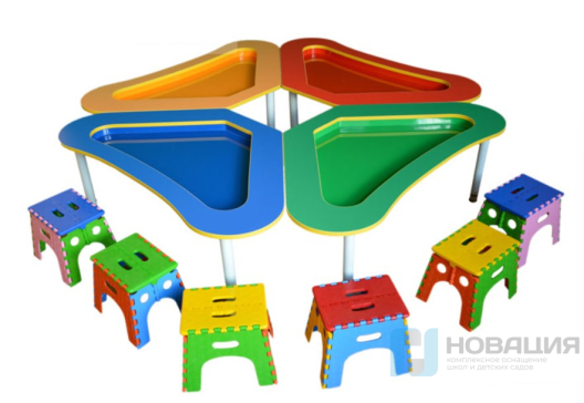 Детский песочный комплекс Цветок (5 мест)