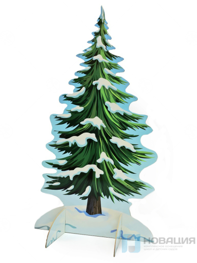 Театральная декорация двухсторонняя Елка (лето, зима)