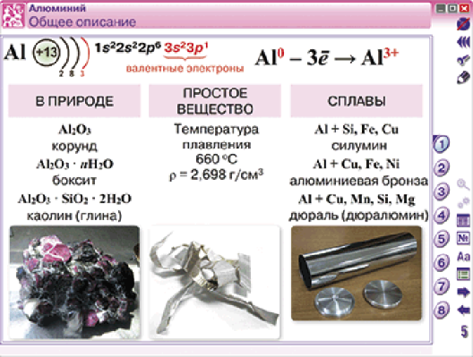 Пособие для интерактивной доски Наглядная химия. Металлы