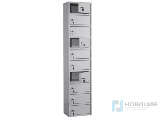 Шкаф металлический, 10 ячеек