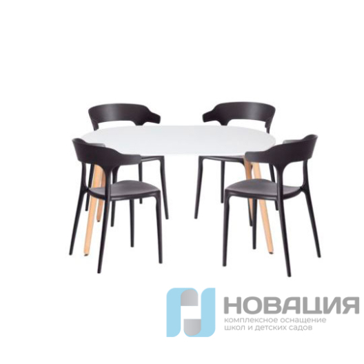 Обеденная группа овальный стол и стулья (4 места)