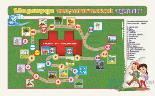 Баннер для экологической тропы с каркасом