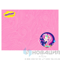 Клеёнка настольная для занятий творчеством ЮНЛАНДИЯ, ЕДИНОРОГ, 50х70 см, ПВХ, 662455