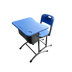 Комплект ученической мебели №1 (1-местный, регулируемый, пластик)
