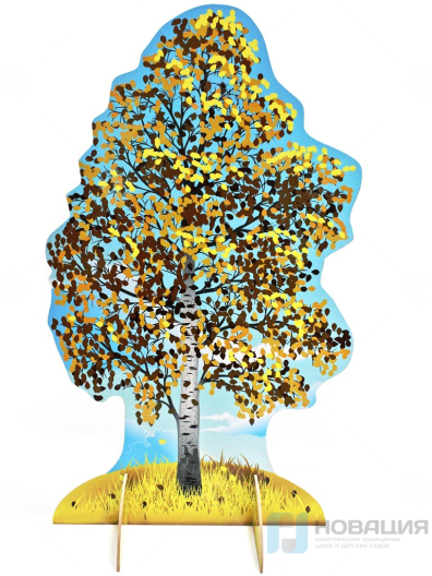 Театральная декорация двусторонняя Береза (лето, осень)