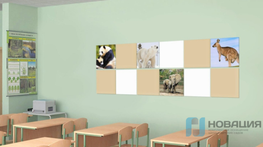 Комплект магнитных панелей для кабинета биологии