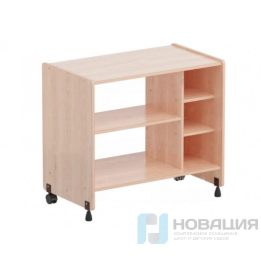 Тумба-стеллаж на колесах, 844х500х770 мм