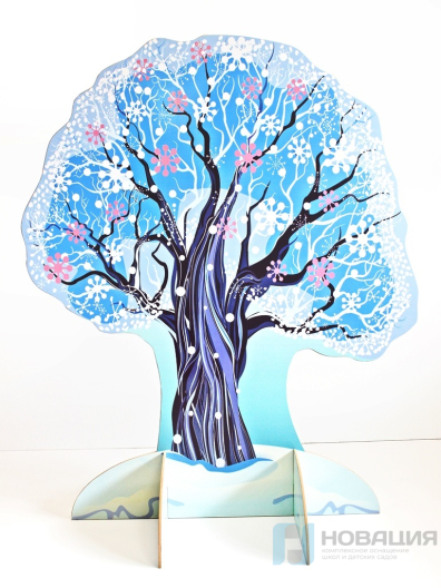 Театральная декорация двухсторонняя Яблоня (зима, весна)