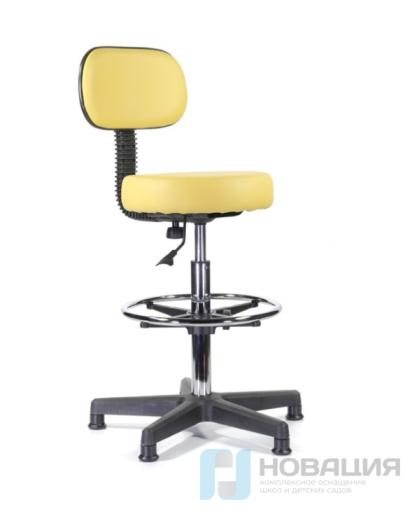 Стул высокий регулируемый со спинкой