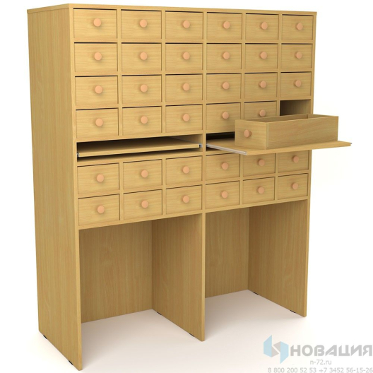 Шкаф картотечный, 36 ячеек