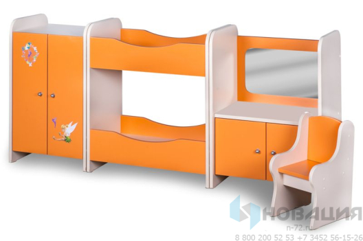 Игровая зона Спальня Настенька, 1610х350х720 мм